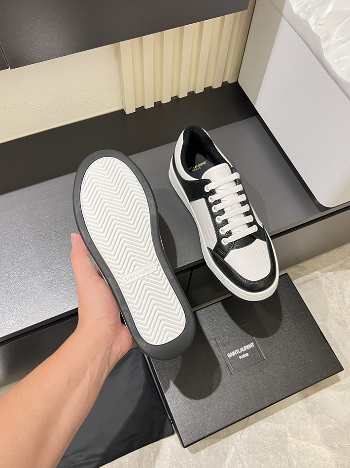 最高級サンローランスーパーコピー Saint Laurent SL/61 ロートップ スニーカー LOW-TOP SNEAKERS 2629097 サン ローラン スニーカー 黒 - 画像 (5)