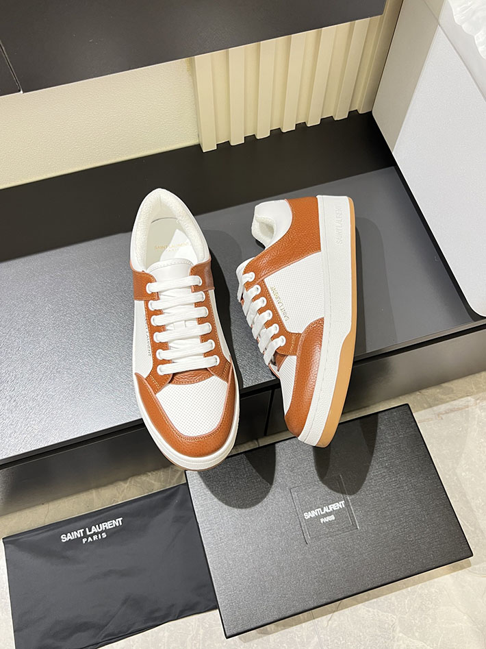 最高級サンローランスーパーコピー Saint Laurent SL/61 ロートップ スニーカー LOW-TOP SNEAKERS 2629100 サン ローラン 革靴 メンズ - 画像 (8)