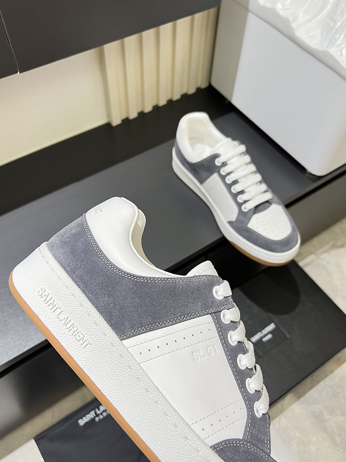 最高級サンローランスーパーコピー Saint Laurent SL/61 ロートップ スニーカー LOW-TOP SNEAKERS 2629109 スニーカー メンズ おしゃれ 40代 - 画像 (4)