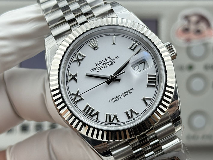最高級ロレックススーパーコピー ROLEX デイトジャスト41 WGベゼル ホワイト メンズ Ref.126334 ロレックス デイトジャスト 41 - 画像 (5)