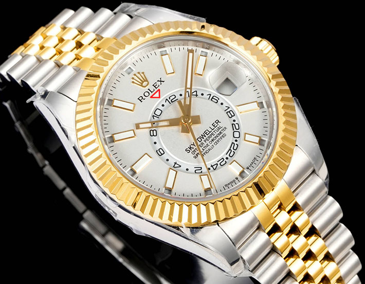 最高級ロレックススーパーコピー ROLEX スカイドゥエラー ステンレス イエローゴールド ホワイト Ref.336933 ロレックス 安い 本物 - 画像 (2)