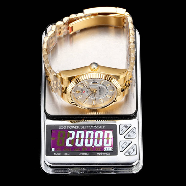 最高級ロレックススーパーコピー ROLEX 42mm スカイドゥエラー イエローゴールド ホワイト Ref.326938 スーパーコピーロレックス口コミ - 画像 (4)