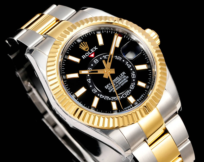 最高級ロレックススーパーコピー ROLEX 42mm スカイドゥエラー イエローゴールド ブライトブラック 2630163 ロレックス スーパーコピー代引き - 画像 (9)