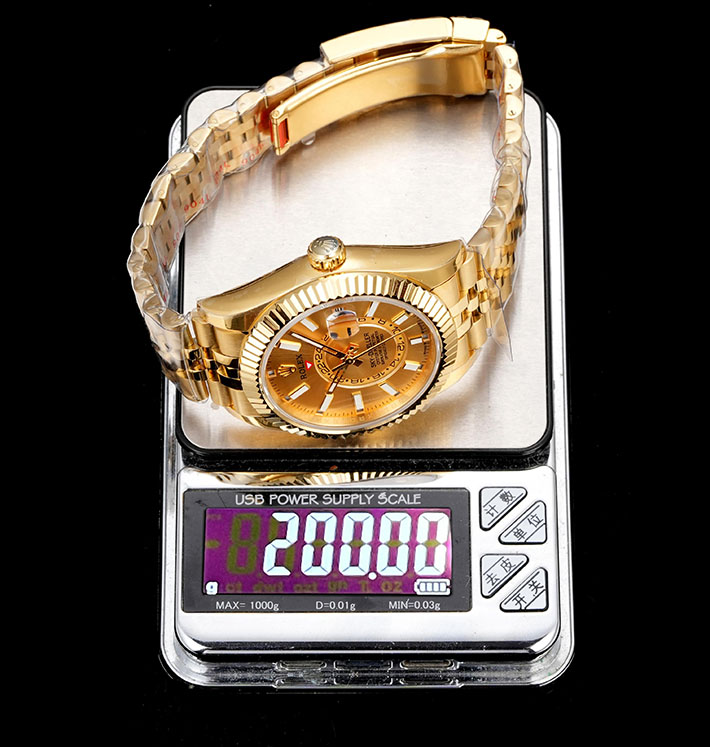 最高級ロレックススーパーコピー ROLEX 42mm スカイドゥエラー イエローゴールド シャンパン Ref.336938 ロレックス コピー 店舗 - 画像 (4)