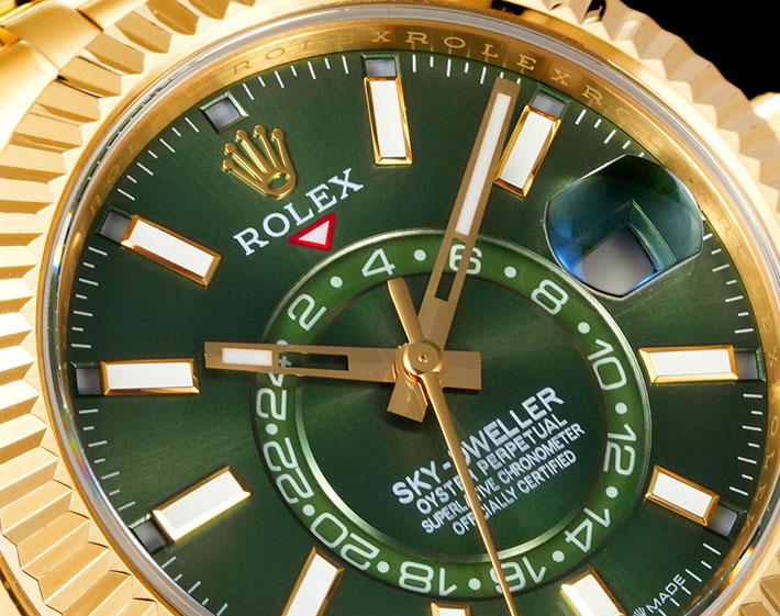 最高級ロレックススーパーコピー ROLEX 42mm スカイドゥエラー イエローゴールド ミントグリーン 2630165 ロレックス コピー 池袋 - 画像 (9)