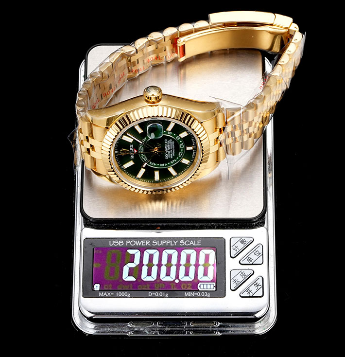 最高級ロレックススーパーコピー ROLEX 42mm スカイドゥエラー イエローゴールド ミントグリーン 2630165 ロレックス コピー 池袋 - 画像 (4)