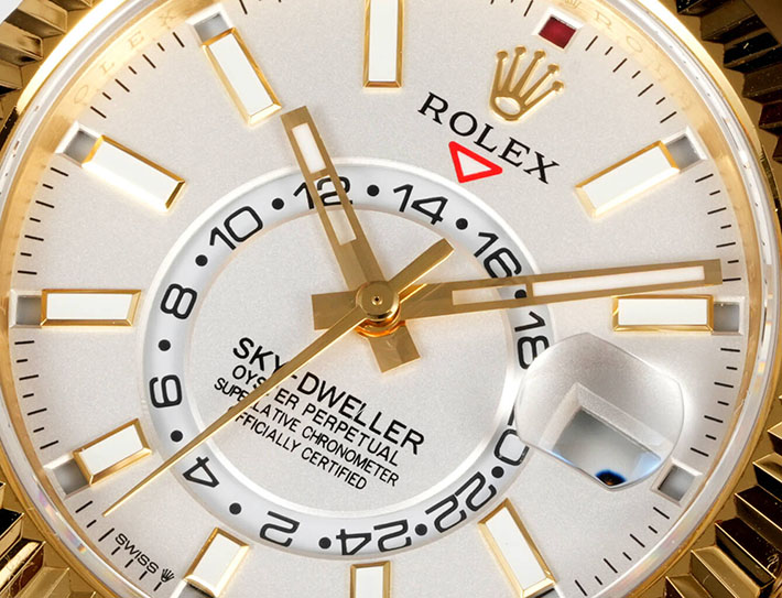 最高級ロレックススーパーコピー ROLEX 42mm メンズ スカイドゥエラー イエローゴールド ホワイト Ref.326938 韓国ロレックスコピー - 画像 (9)
