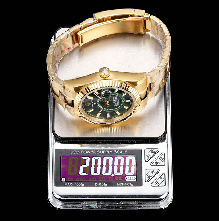 最高級ロレックススーパーコピー ROLEX 42mm メンズ スカイドゥエラー イエローゴールド ミントグリーン 2630169 ロレックス N級 口コミ - 画像 (3)