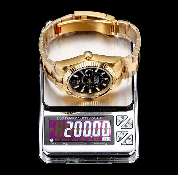 最高級ロレックススーパーコピー ROLEX 42mm メンズ スカイドゥエラー イエローゴールド ブライトブラック 2630170 ロレックス コピー品 見分け方 - 画像 (4)