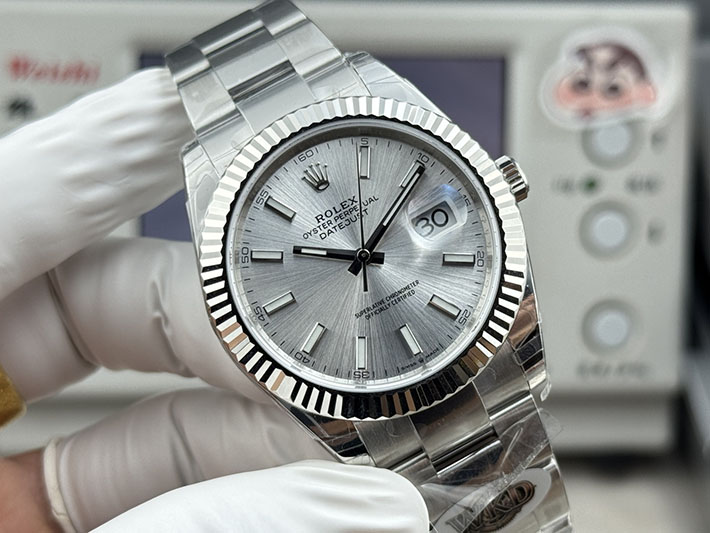 最高級ロレックススーパーコピー ROLEX デイトジャスト41 ステンレス ホワイトゴールド シルバー 2630174 ロレックス デイトジャスト 定価 - 画像 (8)