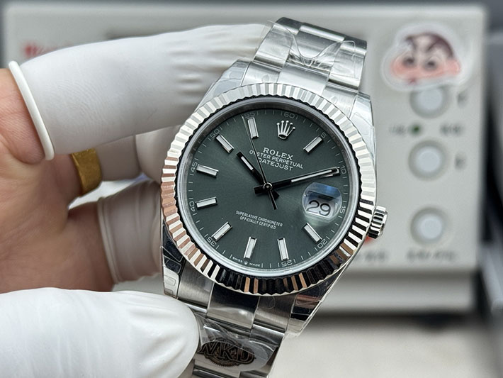 最高級ロレックススーパーコピー ROLEX デイトジャスト41 ステンレス ホワイトゴールド グレー 2630175 ロレックス デイトジャスト 値段 - 画像 (7)