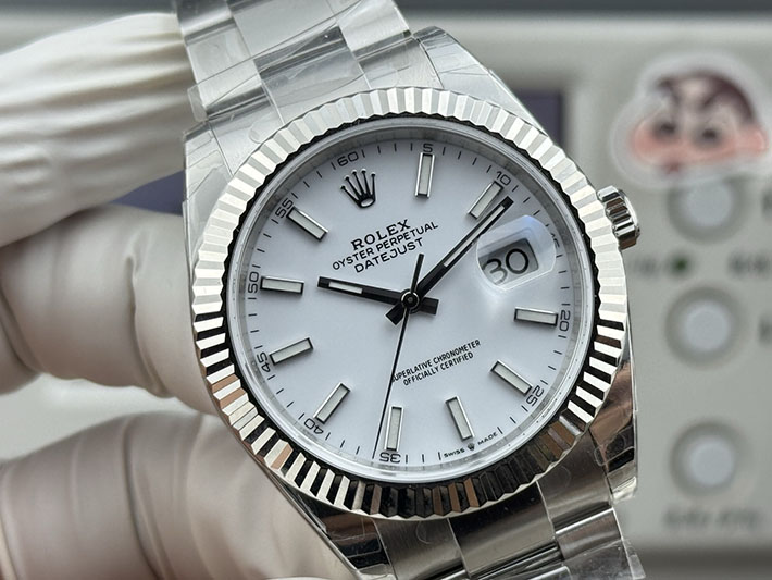 最高級ロレックススーパーコピー ROLEX デイトジャスト41 ステンレス ホワイトゴールド ホワイト 2630176 デイトジャスト41 定価 - 画像 (6)