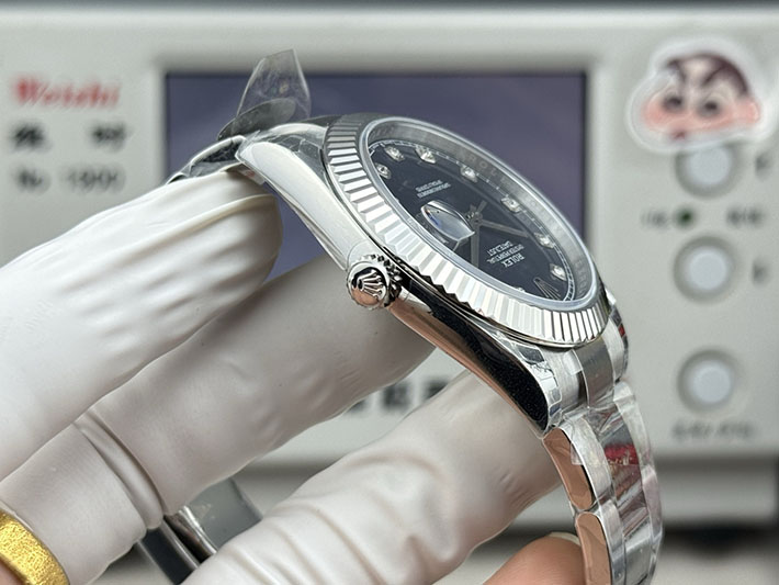 最高級ロレックススーパーコピー ROLEX デイトジャスト41 ダイヤモンド ホワイトゴールド ネイビー 2630181 ロレックス 時計 値段 - 画像 (4)