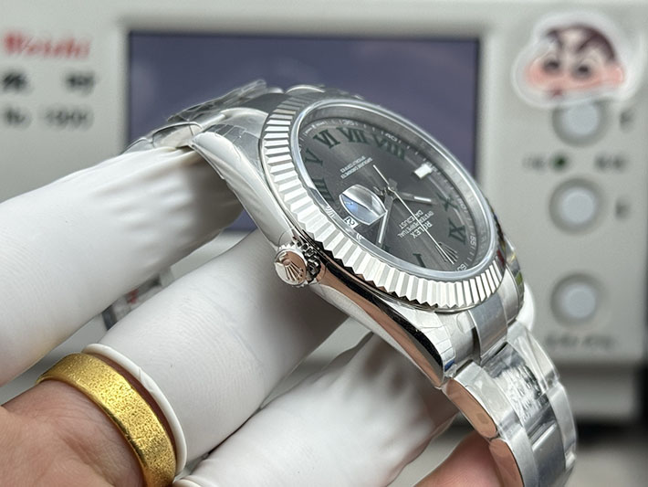 最高級ロレックススーパーコピー ROLEX デイトジャスト41 スレートローマ オイスター ステンレススチール グレー 2630182 ロレックス 時計 安い順 - 画像 (4)