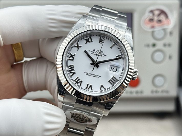 最高級ロレックススーパーコピー ROLEX デイトジャスト41 スレートローマ オイスター ステンレススチール ホワイト 2630183 ロレックス 時計 メンズ - 画像 (7)