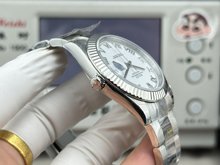 最高級ロレックススーパーコピー ROLEX デイトジャスト41 スレートローマ オイスター ステンレススチール ホワイト 2630183 ロレックス 時計 メンズ - 画像 (4)