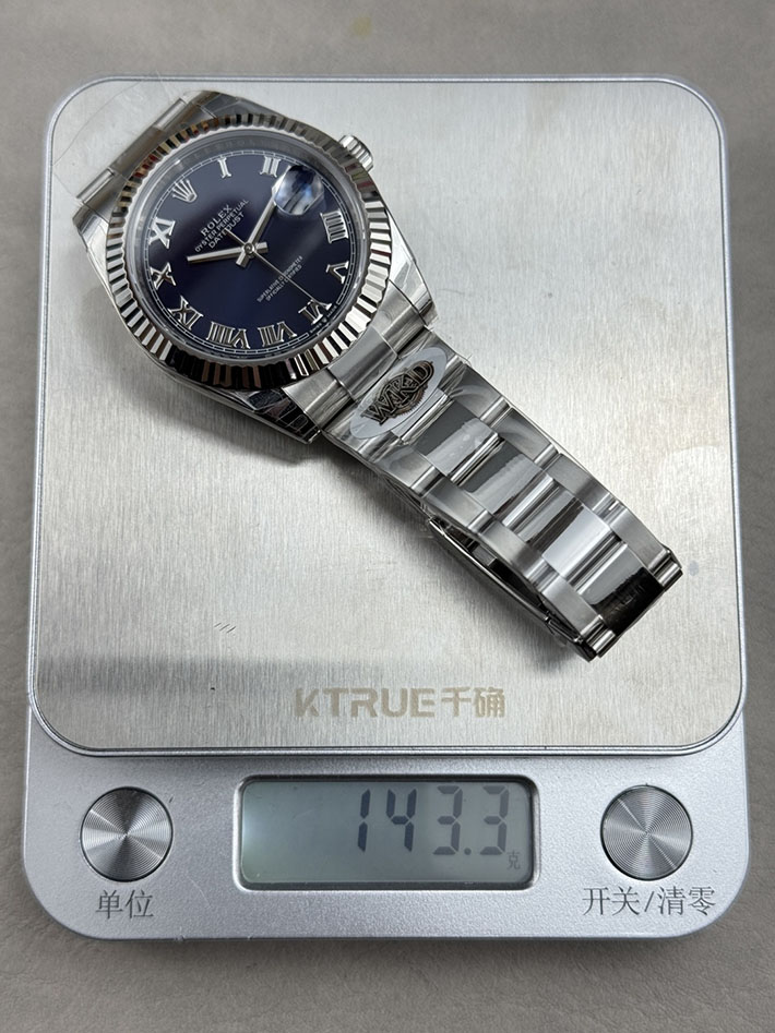 最高級ロレックススーパーコピー ROLEX デイトジャスト41 スレートローマ オイスター ステンレススチール ネイビー 2630184 ロレックス コピー n級 - 画像 (3)