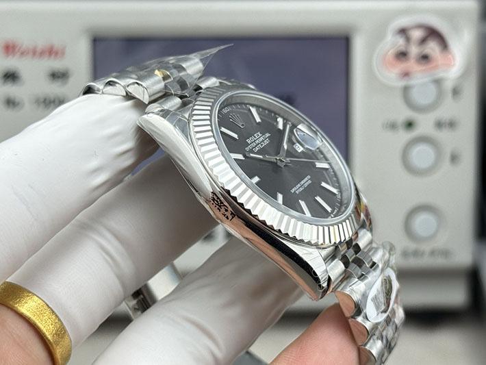 最高級ロレックススーパーコピー ROLEX デイトジャスト41 スレートローマ オイスター ステンレススチール ブラック 2630185 ロレックス コピー 工場 - 画像 (5)