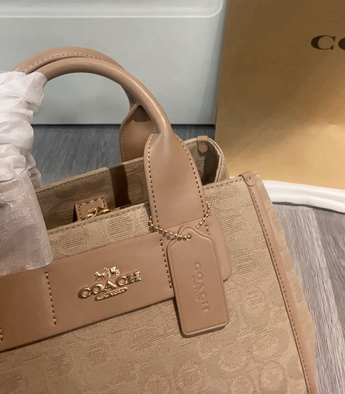 最高級コーチスーパーコピー COACH カーリー キャリーオール バッグ ダーク ナチュラル マルチ CAL03 IMLG6 コーチ バッグ 人気 - 画像 (6)