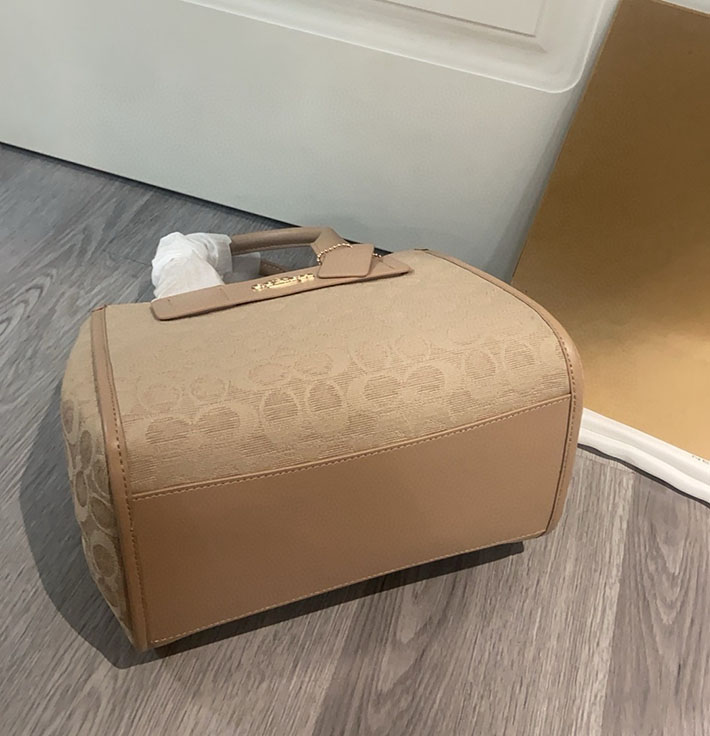 最高級コーチスーパーコピー COACH カーリー キャリーオール バッグ ダーク ナチュラル マルチ CAL03 IMLG6 コーチ バッグ 人気 - 画像 (4)