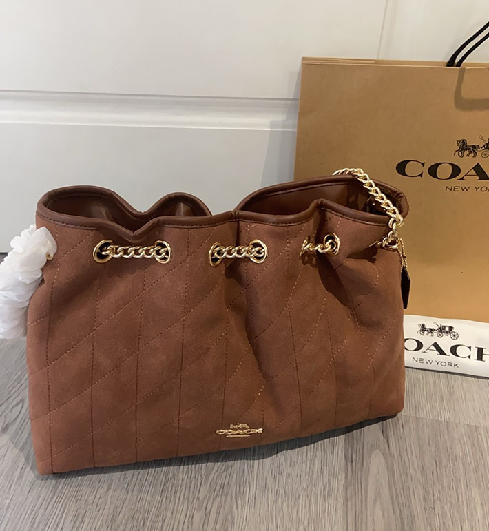 最高級コーチスーパーコピー COACH エヴリン ショルダー バッグ・キルティング ブラウン 2630231 コーチ バッグ 斜 めがけ 人気 - 画像 (8)