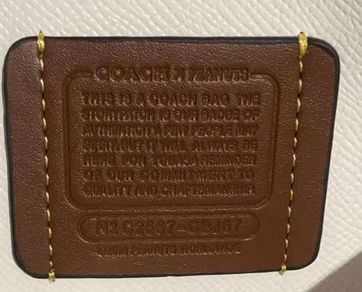 最高級コーチスーパーコピー COACH モリー トート バッグ 25 シグネチャー キャンバス スヌーピー チョークマルチ 2629235 コーチ トートバッグ アウトレット - 画像 (2)