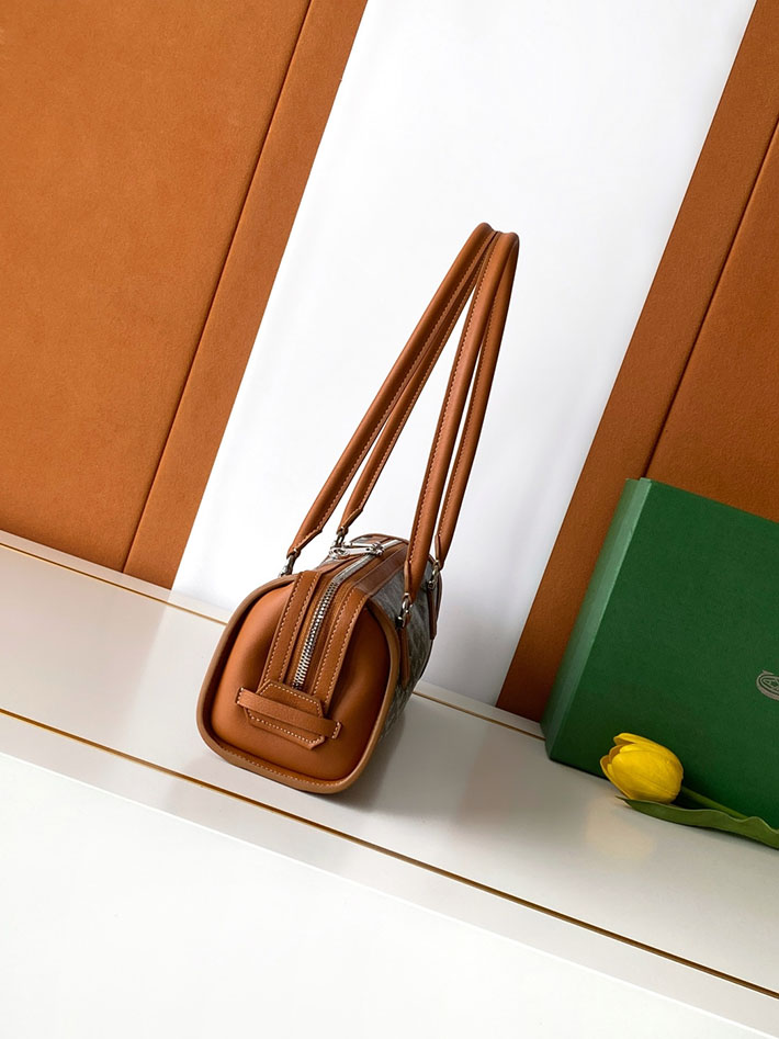 最高級ゴヤールスーパーコピー GOYARD ボンボニエールバッグ ハンドバッグ ブラック&タン BONBONPMLTY01CL03P ゴヤール バッグ 公式 - 画像 (9)