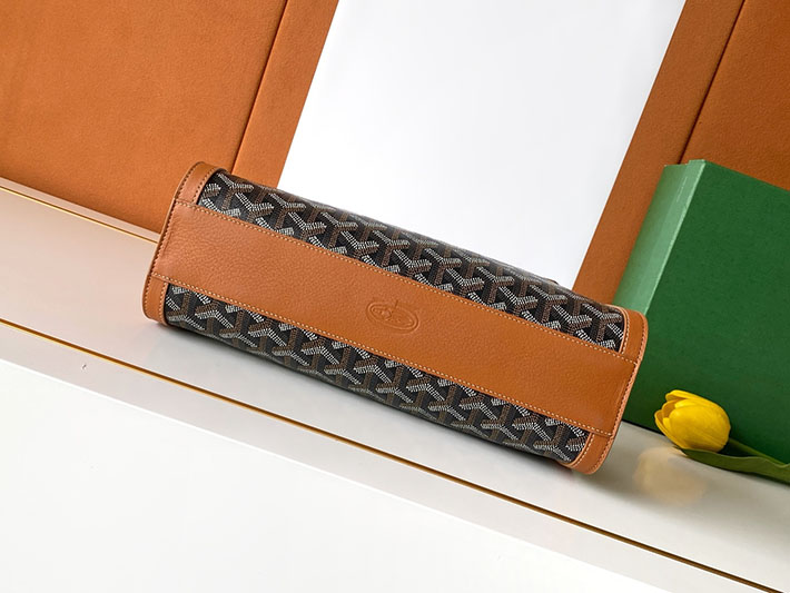 最高級ゴヤールスーパーコピー GOYARD ボンボニエールバッグ ハンドバッグ ブラック&タン BONBONPMLTY01CL03P ゴヤール バッグ 公式 - 画像 (7)