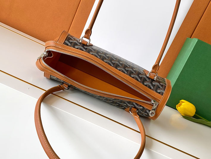 最高級ゴヤールスーパーコピー GOYARD ボンボニエールバッグ ハンドバッグ ブラック&タン BONBONPMLTY01CL03P ゴヤール バッグ 公式 - 画像 (6)