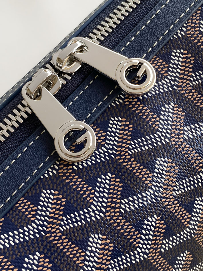 最高級ゴヤールスーパーコピー GOYARD ボンボニエールバッグ ハンドバッグ ネイビーブルー BONBONPMLTY12CL12P ゴヤール バッグ 芸能人 - 画像 (3)