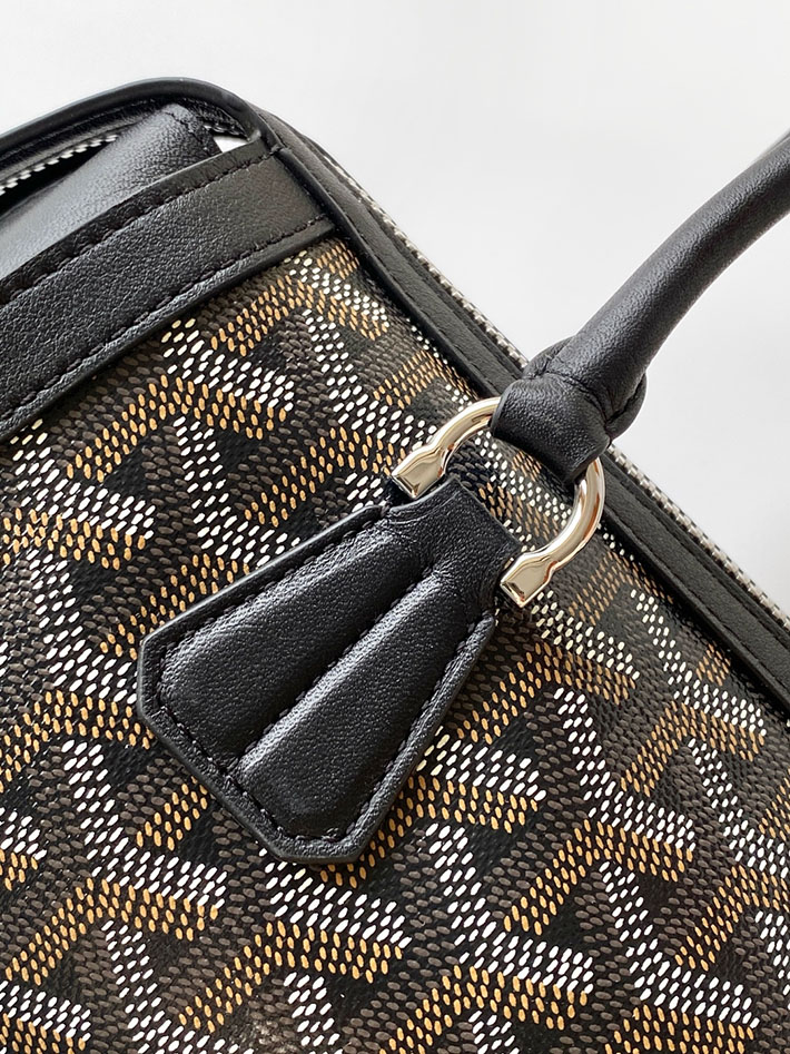最高級ゴヤールスーパーコピー GOYARD ボンボニエールバッグ ハンドバッグ ブラック BONBONPMLTY01CL01P ゴヤール ボンボ ニエール 値段 - 画像 (4)