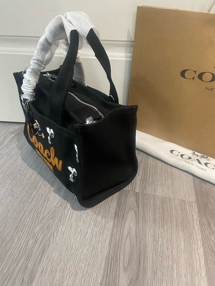 最高級コーチスーパーコピー COACH スヌーピー ピーナッツ コラボ トート バッグ ショルダーバッグ ブラック 2629323 コーチ トートバッグ アウトレット - 画像 (5)