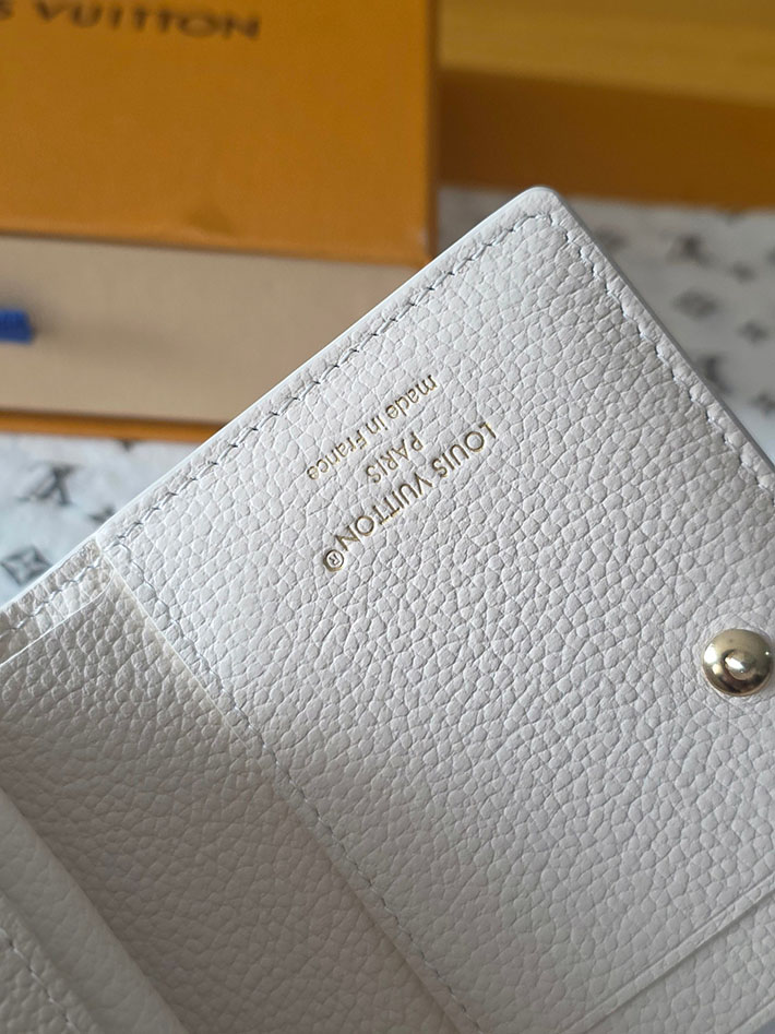 ルイヴィトン販売店舗 財布 レディース LV ポルトフォイユ・クレア モノグラム・ミルキーホワイト、ブルー M28274 ルイヴィトン 財布 新作 - 画像 (5)