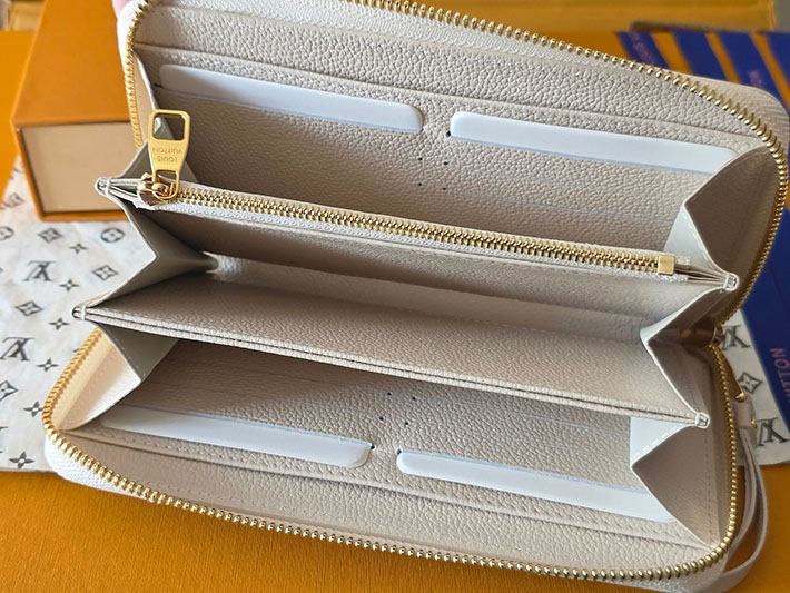 ルイヴィトン販売店舗 財布 レディース LV ジッピー・ウォレット モノグラム・ミルキーホワイト、ブルー M28131 ルイヴィトン 長財布 レディース 人気 - 画像 (6)