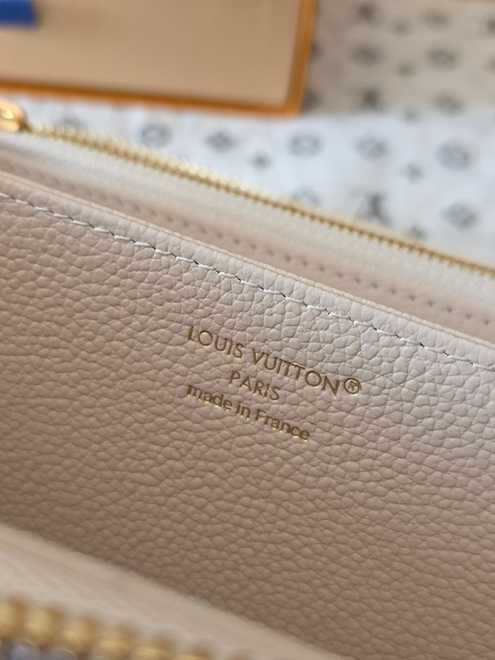 ルイヴィトン販売店舗 財布 レディース LV ジッピー・ウォレット モノグラム・ミルキーホワイト、ブルー M28131 ルイヴィトン 長財布 レディース 人気 - 画像 (3)