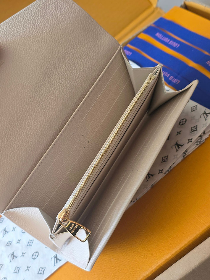 ルイヴィトン販売店舗 財布 レディース LV ポルトフォイユ・サラ モノグラム・ミルキーホワイト、ピーチ 2629349 ルイヴィトン 長財布 レディース 新作 - 画像 (3)