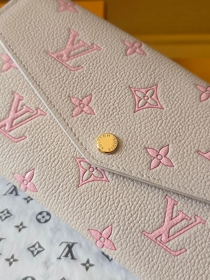 ルイヴィトン販売店舗 財布 レディース LV ポルトフォイユ・サラ モノグラム・ミルキーホワイト、ピーチ 2629349 ルイヴィトン 長財布 レディース 新作 - 画像 (8)