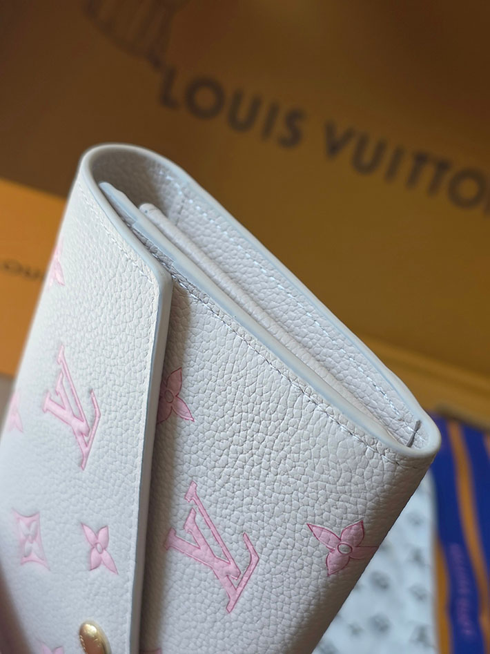 ルイヴィトン販売店舗 財布 レディース LV ポルトフォイユ・サラ モノグラム・ミルキーホワイト、ピーチ 2629349 ルイヴィトン 長財布 レディース 新作 - 画像 (7)