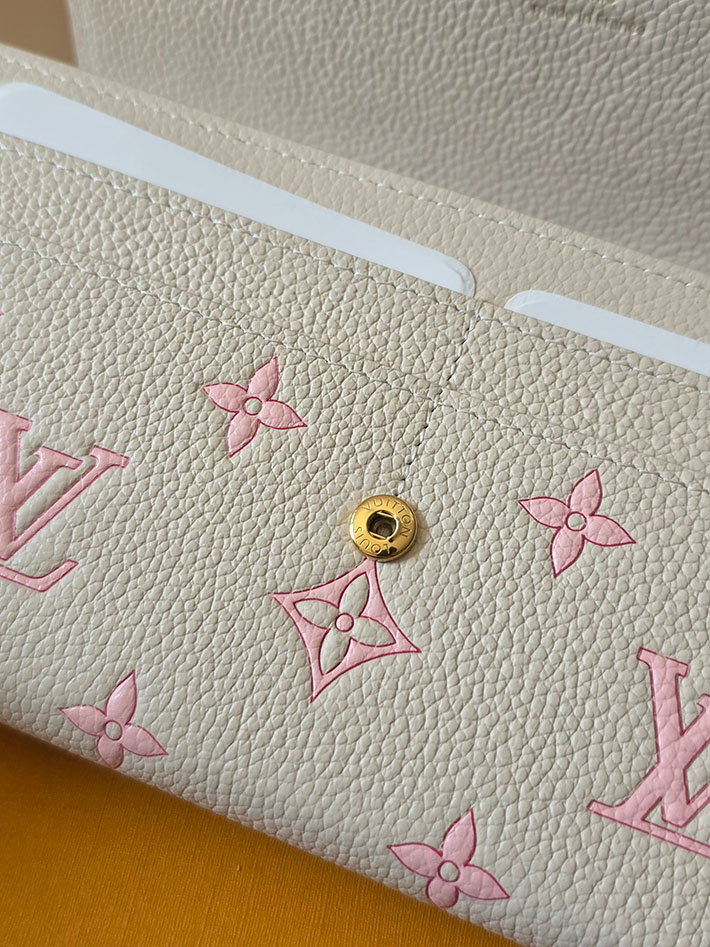 ルイヴィトン販売店舗 財布 レディース LV ポルトフォイユ・サラ モノグラム・ミルキーホワイト、ピーチ 2629349 ルイヴィトン 長財布 レディース 新作 - 画像 (5)