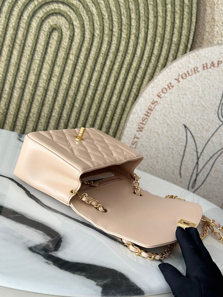 シャネル 新作バッグ 2026 CHANEL マトラッセ ダイアナ チェーンショルダー 22cm ベージュ 2629363 シャネル バッグ 安い順 - 画像 (4)