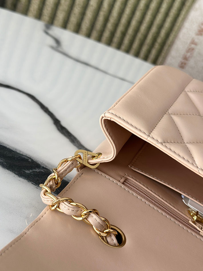 シャネル 新作バッグ 2026 CHANEL マトラッセ ダイアナ チェーンショルダー 22cm ベージュ 2629363 シャネル バッグ 安い順 - 画像 (3)