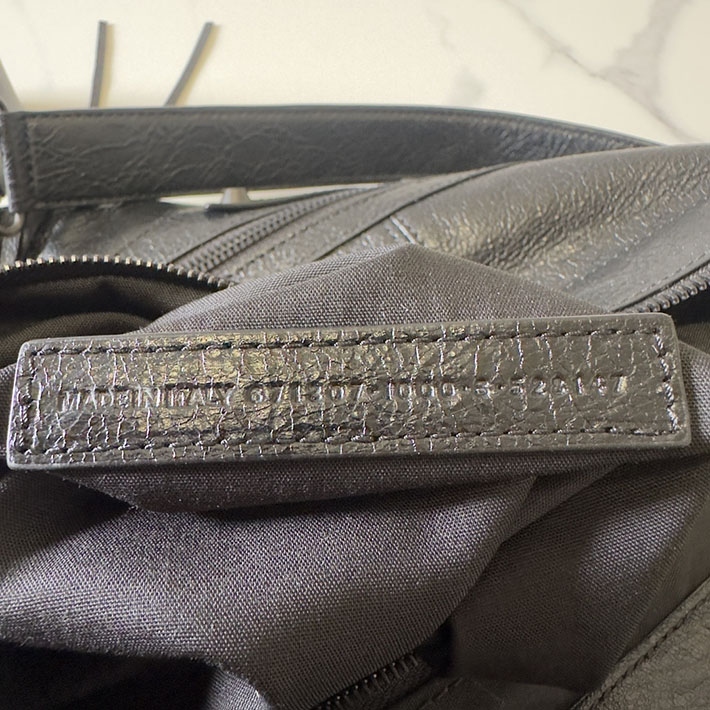 バレンシアガ バッグ 人気 レディース BALENCIAGA Le City Moto Medium leather shoulder bag ブラック 2629369 バレンシアガ風 バッグ - 画像 (2)