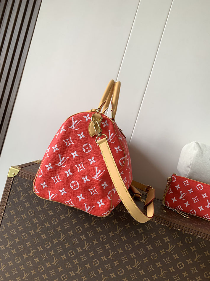 ルイヴィトン販売店舗 旅行バッグ LV スピーディ P9 バンドリエール 40 レッド カーフレザー M24420 ルイヴィトン スピーディ メンズ - 画像 (9)