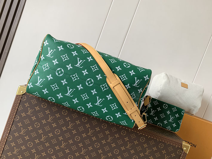 ルイヴィトン販売店舗 旅行バッグ LV スピーディ P9 バンドリエール 40 グリーン カーフレザー M24417 ヴィトン ボストンバッグ 旅行 - 画像 (7)