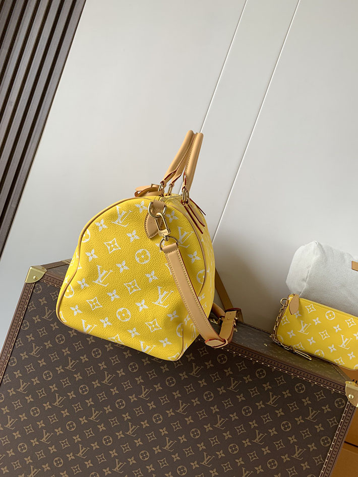 ルイヴィトン販売店舗 旅行バッグ LV スピーディ P9 バンドリエール 40 イエロー カーフレザー M24419 ルイヴィトン ボストンバッグ メンズ - 画像 (9)