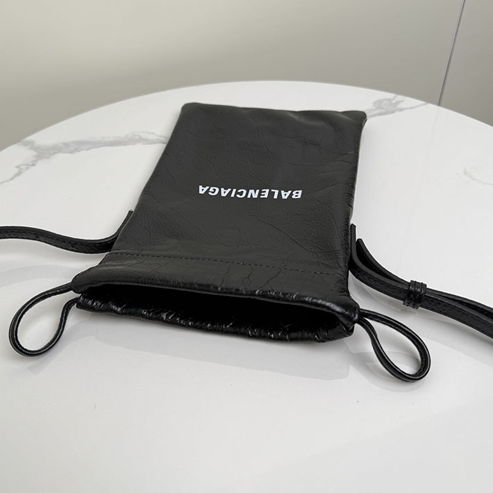 バレンシアガ バッグ 人気 レディース BALENCIAGA Shopper フォンホルダー ブラック 8529302ABH61090 バレンシアガ バッグ ショルダー メンズ - 画像 (7)