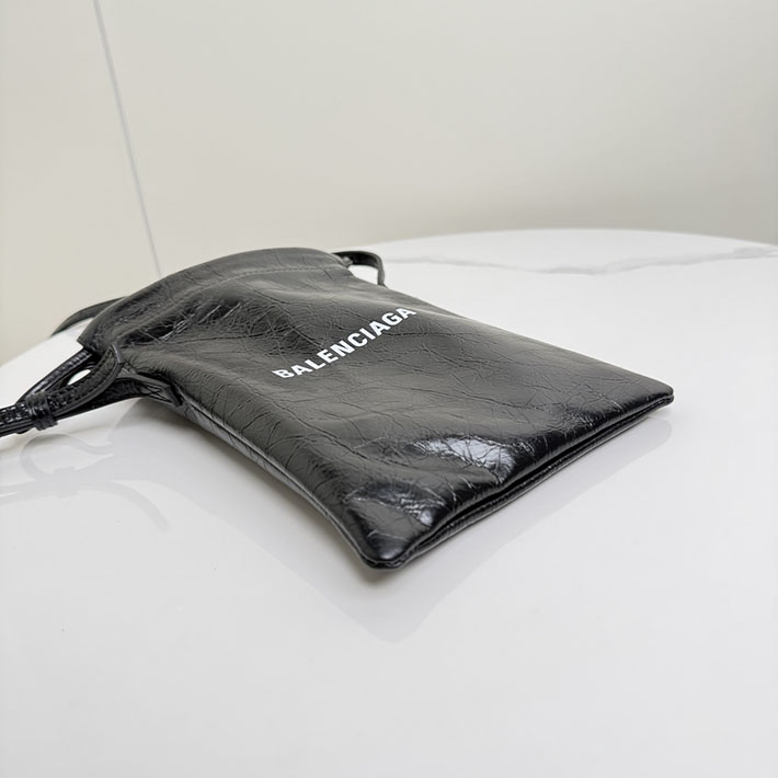 バレンシアガ バッグ 人気 レディース BALENCIAGA Shopper フォンホルダー ブラック 8529302ABH61090 バレンシアガ バッグ ショルダー メンズ - 画像 (5)