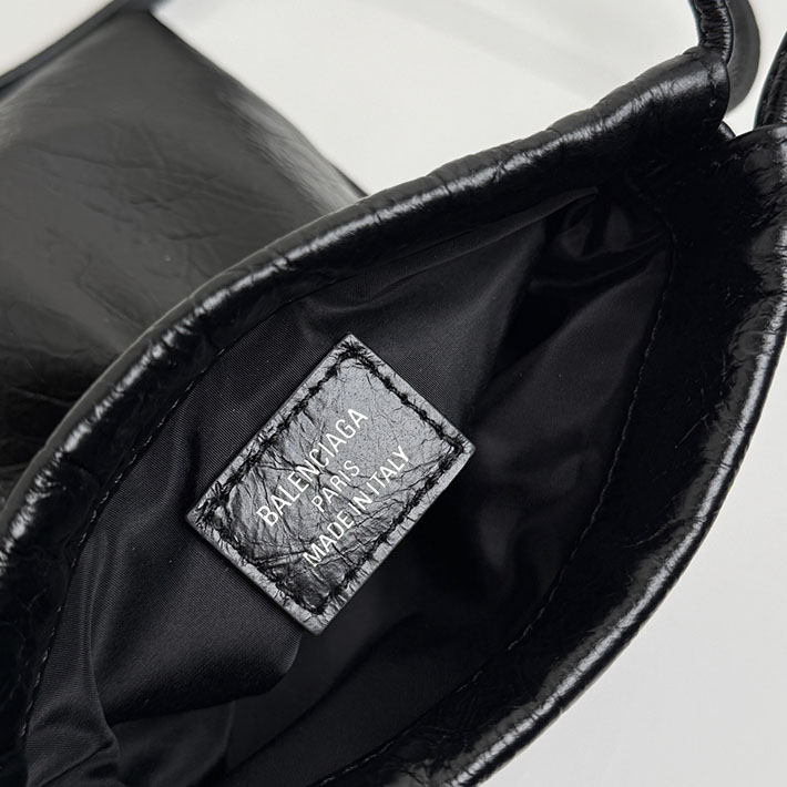 バレンシアガ バッグ 人気 レディース BALENCIAGA Shopper フォンホルダー ブラック 8529302ABH61090 バレンシアガ バッグ ショルダー メンズ - 画像 (3)