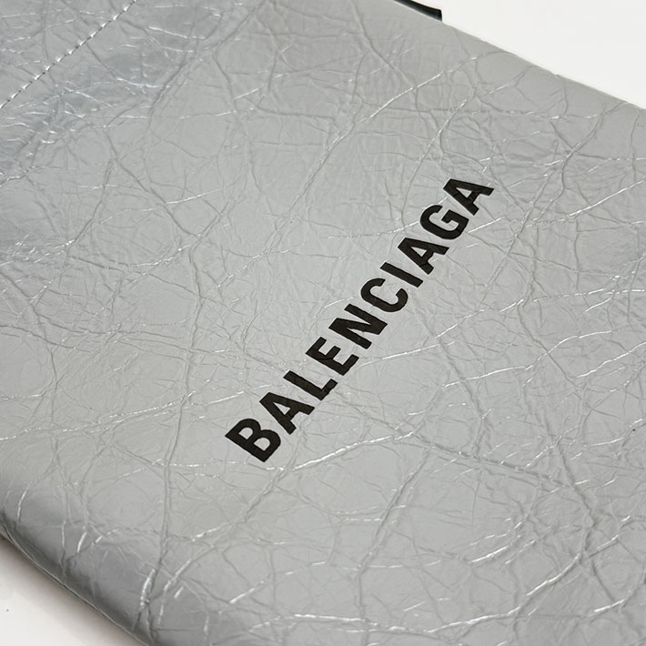 バレンシアガ バッグ 人気 レディース BALENCIAGA Shopper フォンホルダー グレー 8529302ABH61160 バレンシアガ バッグ ショルダー ミニ - 画像 (6)