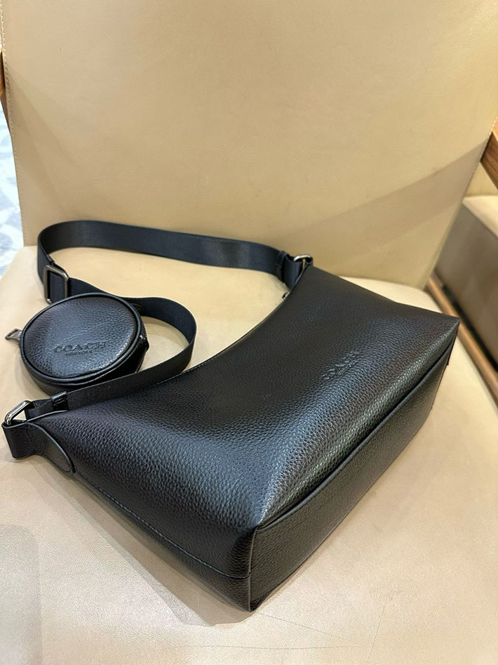 コーチ バッグ アウトレット COACH スモール フィン クロスボディ バッグ・ポーチ ブラック CCG20 QB/BK コーチ バッグ 斜 めがけ 人気 メンズ - 画像 (5)